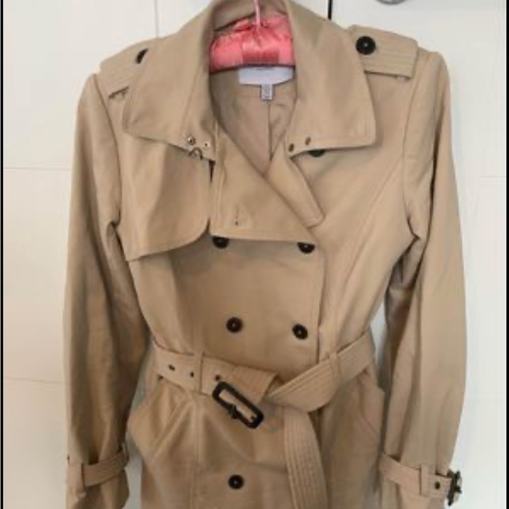 Classic Beige Double Breasted Trench Coat